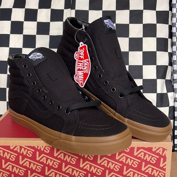 Vans WMNS Sk8-Hi Reissue Canvas Gum Black/Light Gum  sneakers - Picture 6 of 16